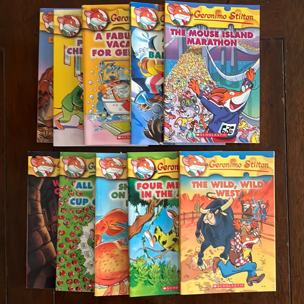 10 Geronimo Stilton paperback book set